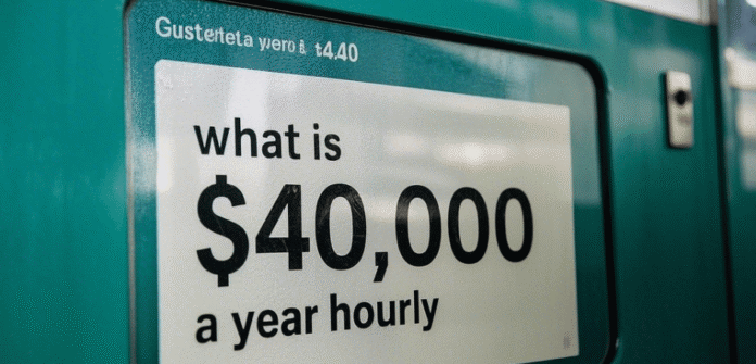 what is $40,000 a year hourly